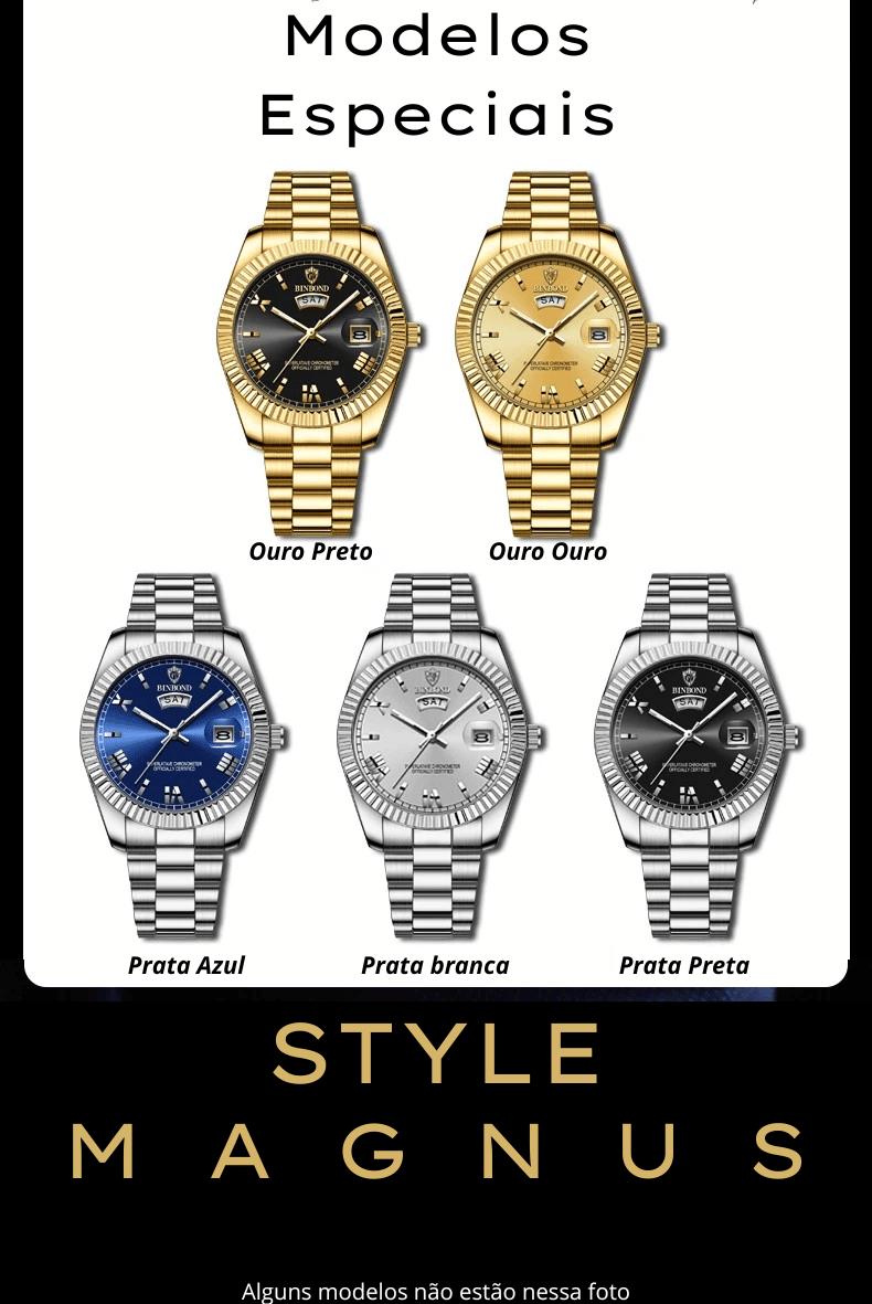 Relógio Magnus® Quartzo Clássico